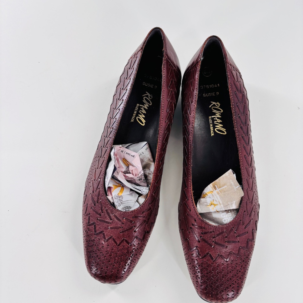 Romano Braided Leather Loafer Sz 6.5